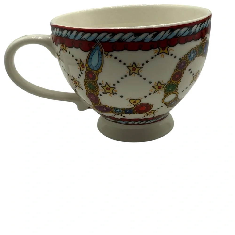 BRIGHTON JEWEL HEART PATTERN TEA CUPS – SET OF 2